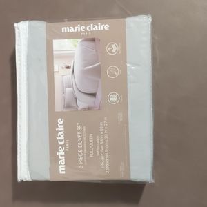 Marie Claire Paris Duvet Set 3 Piece Full Queen 1 Cover 2 Standard Shams